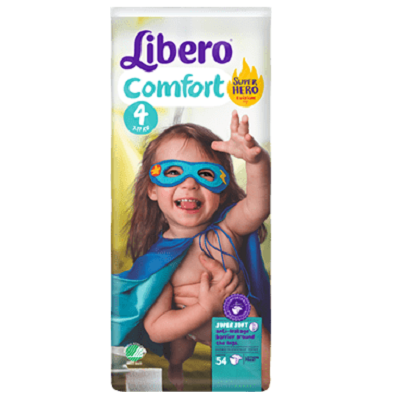 Scutece nr. 4 Comfort, 7-11 kg, 54 bucati, Libero