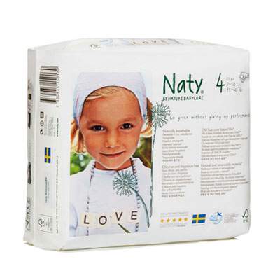 Scutece nr. 4 Eco Maxi, 7-18 kg, 27 bucati, Naty