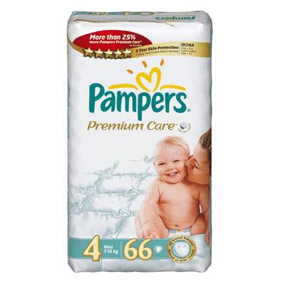 Scutece nr. 4 Premium Care, 8-14 kg, 66 bucati, Pampers