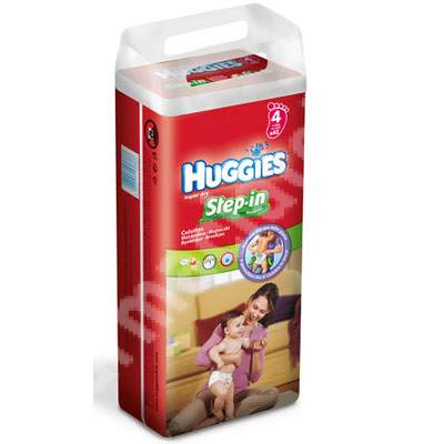 Scutece nr. 4 Step In, 7-15 kg, 48 bucati, Huggies