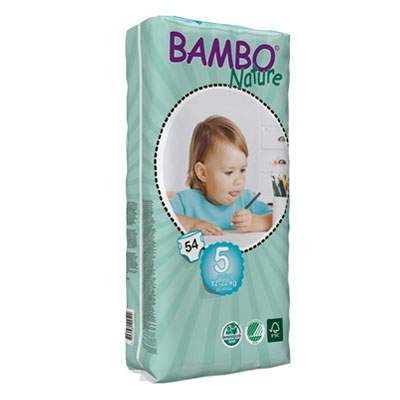 Scutece nr. 5 Eco Junior, 12-22 kg, 54 bucati, 310145, Bambo Nature