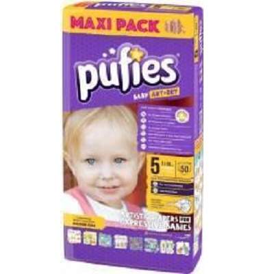 Scutece nr.5 Pufies Baby Art Junior, 11-20Kg, 50 buc, Ficosota Sintez