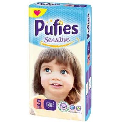 Scutece nr.5 Pufies Baby Sensitive, 11-20 kg, 48 buc, Ficosota Sintez