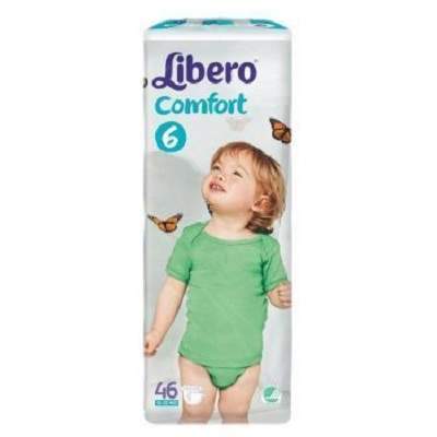 Scutece nr. 6 Comfort, 12-22 kg, 46 bucati, Libero