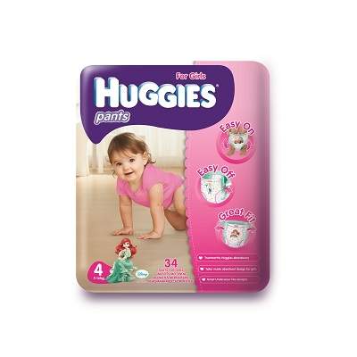 Scutece Pants - Girl, Jumbo nr 4, 9-14 kg, 34 bucati, Huggies