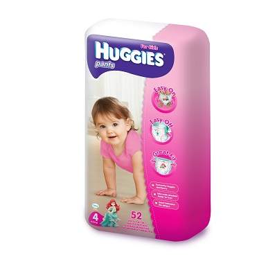 Scutece Pants - Girl, Mega nr 4, 9-14 kg, 52 buc, Huggies