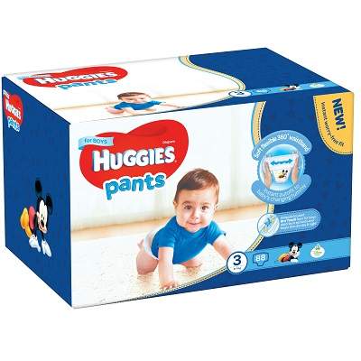 Scutece Pants nr. 3 Boy, 6-11 kg, 88 bucati, Huggies