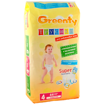 Scutece pentru piele sensibila, Pants Premium Greenty, 9-14kg, 44 bucati, Trade Way