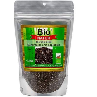 Seminte de chia Bio, 200 g, Bio Natur