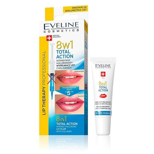 Ser 8 in 1 pentru volumul buzelor, 12 ml, Eveline Cosmetics