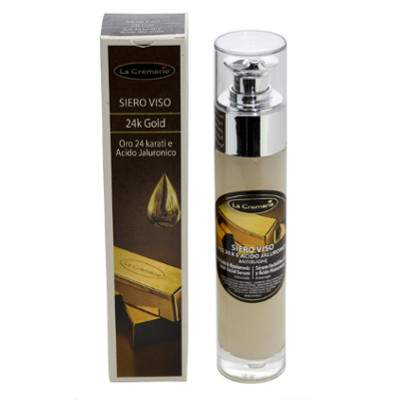 Ser pentru fata cu Aur 24K si Acid Hialuronic, 50 ml, La Cremerie