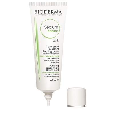 Ser purifiant efect de peeling piele grasa Sebium, 40 ml, Bioderma