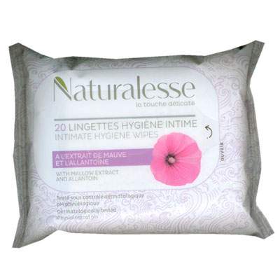 Servetele intime cu extract de nalba si alantoina, 20 bucati, Naturalesse