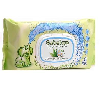 Servetele umede cu extract de aloe vera si musetel, 80 bucati, Bebelan