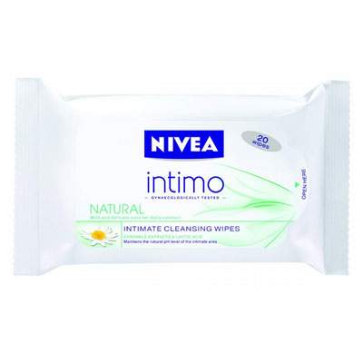 Servetele umede pentru confortul zilnic Intimo Natural, 20 bucati, Nivea