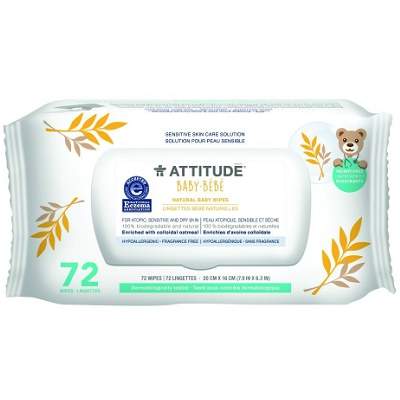 Servetele umede Sensitive Skin, 72buc, Attitude