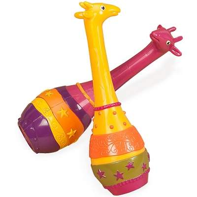 Set 2 Girafe Maracas, 2-6 ani, 564654, B.Toys