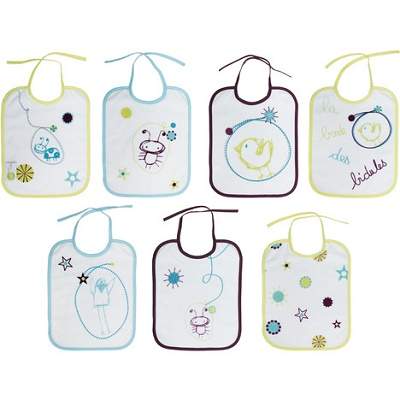 Set de 7 bavete, 20x25cm, 101624, BabyCalin