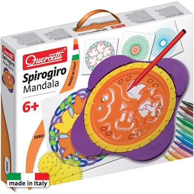 Set creativ Mandala Spirogiro, +6 ani, Quercetti