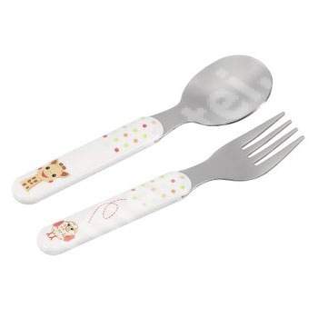 Set lingurita si furculita inox, +6 luni, 450406, Vulli