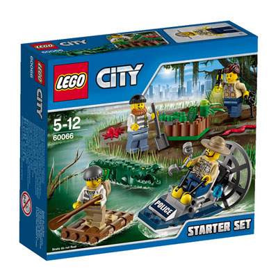 Set pentru incepatori Politia de mlastina City, 5-12 ani, L60066, Lego