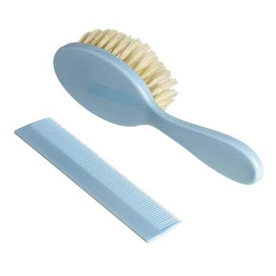 Set perie par natural si pieptan blue, 315001, dBb Remond