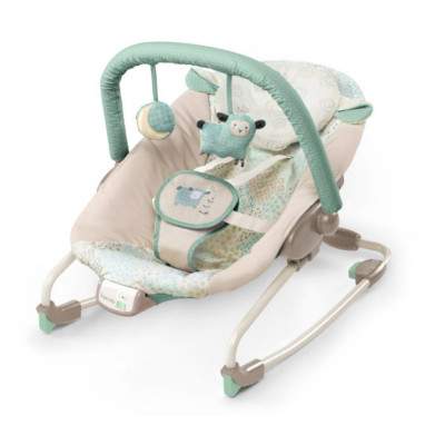 Sezlong cu vibratii, 2in1, InJoy Lullaby Lamb, 60407, Bright Starts