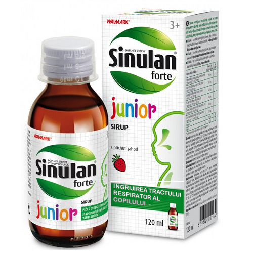 Sinulan Forte Junior Sirop, +3 ani, 120 ml, Walmark