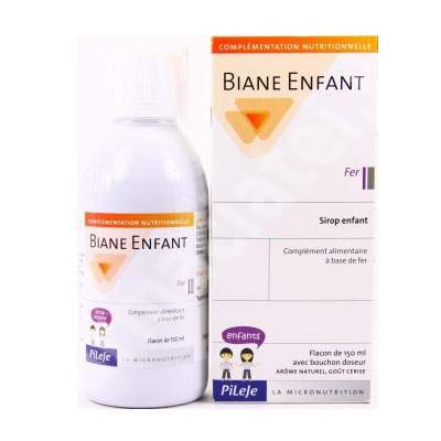 Sirop cu fier Biane Enfant, 150 ml, Pileje