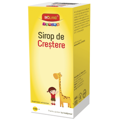 Sirop de crestere, Bioland Junior, 150 ml, Biofarm