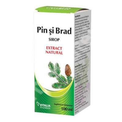 Sirop de muguri de pin si brad, 100 ml, Vitalia