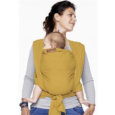 Sistem de purtare, Wrap Tesut Deluxe, Yellow, 3.5-18 kg, 60136, Bykay