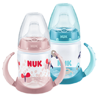 Biberon de tranzitie cu toarte si adaptor First Choice, 150 ml, Nuk