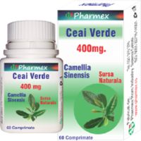 Ceai verde, 60 cmpr, Pharmex