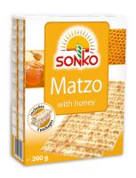 Crackers Matzo cu miere fara drojdie, 200 g, Sonko