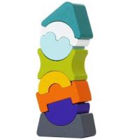 Cuburi Lemn Constructie Turn, 12701, Cubika