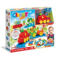 Cuburi moi Statia de tren Clemmy Plus, CL14928, Clementoni