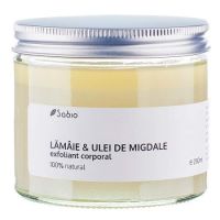 Exfoliant corporal cu lamaie si ulei de migdale, 250 ml, Sabio