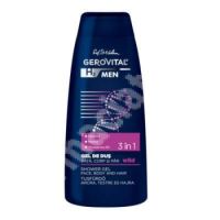 Gel de dus H3 3 in 1 Wild, barbati, 400 ml, Gerovital