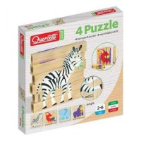 Joc puzzle de lemn, jungla, Q0710, Quercetti