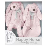 Jucarii de plus Iepurasul Richie Pink set, 17668, Happy Horse