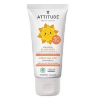 Lotiune de corp protectie solara cu vanilie pentru copii SPF 30, 75 g, Attitude