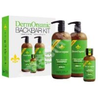 Pachet Back Bar Sampon, 1L + Masca, 1L + Tratament Leave-In, 120 ml, DermOrganic