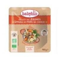 Piure Bio meniu din legume si carne de porc, +12luni, 190g, BabyBio
