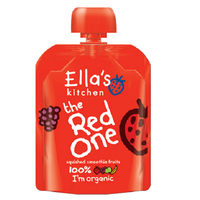 Piure din capsuni si zmeura organica, + 4 luni, 90 g, Ella s Kitchen