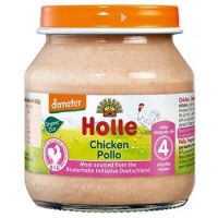 Piure Eco din carne de pui, +4 luni, 125 g, Holle Baby Food