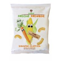 Pufuleti Bio din porumb si morcovi, 25g, Freche Freunde