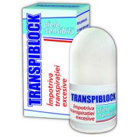 Roll-on impotriva transpiratiei excesive piele sensibila, 25 ml, Transpiblock