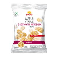 Rondele de orez cu sfecla rosie fara gluten, 40 g, Sonko