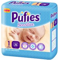 Scutece nr.1 Pufies Baby Sensitive, 2-5 kg, 26 buc, Ficosota Sintez